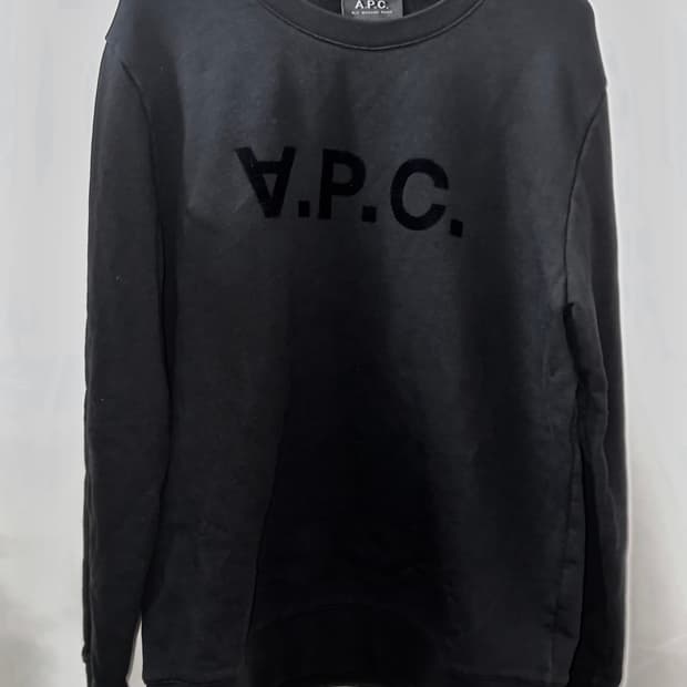 아페쎄 A.P.C. 블랙 맨투맨 L