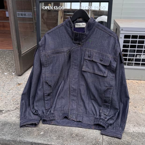 Homme Libre 멀티포켓 데님 봄버자켓 