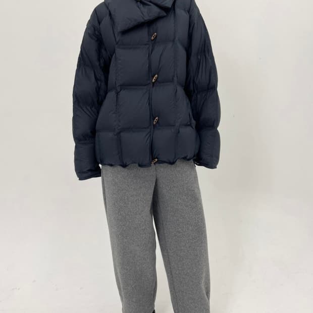 바이민 구스 머플러 패딩