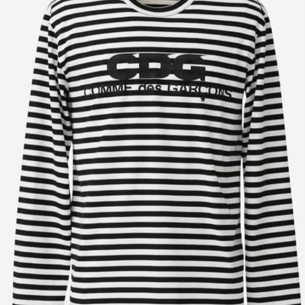 꼼데가르송 CDG 스트라이프 롱슬리브