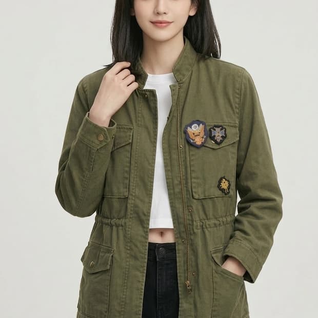 메종드메이어 카키 야상 점퍼 55~55반 | 간절기 아우터(가격인하)