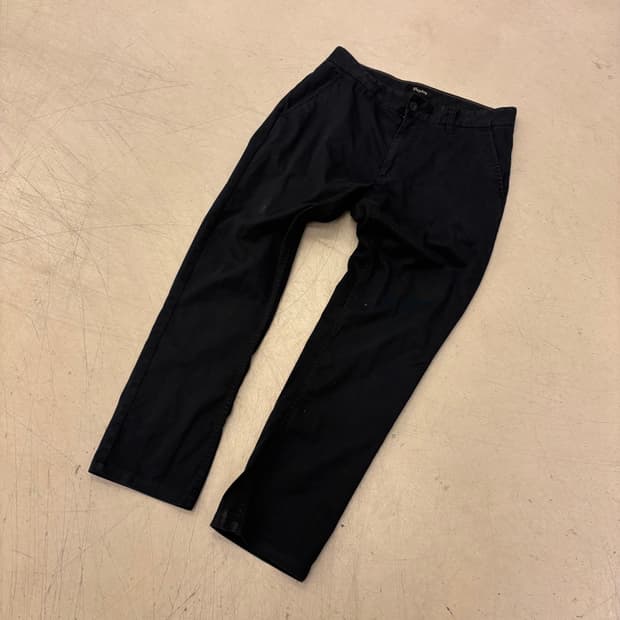 브릭스톤 블랙 코튼 팬츠