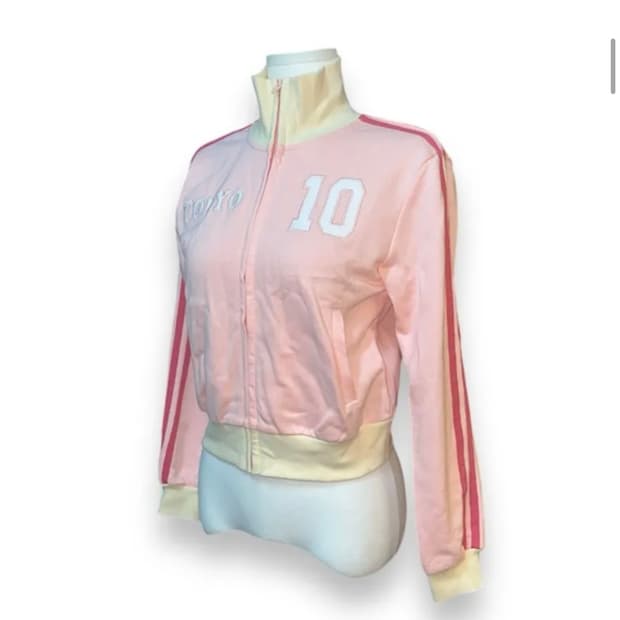 tokyo pink crop jeysey 도쿄 핑크 크롭 집업