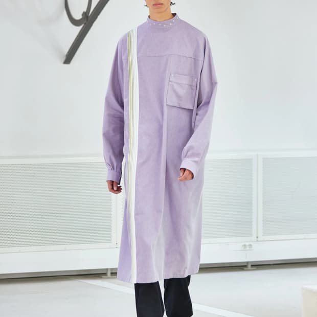 키코 코스타디노브 INEX 스냅 롱 셔츠 바이올렛