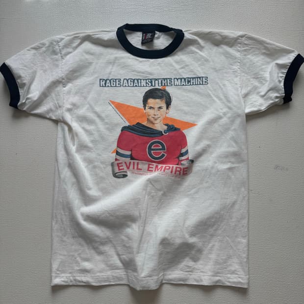 레이지어게인스트더머신 90s 밴드티 링거티