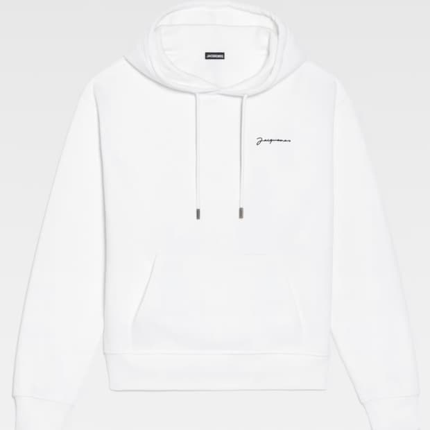 Jacquemus 자크뮈스 블랙 로고 자수 후디