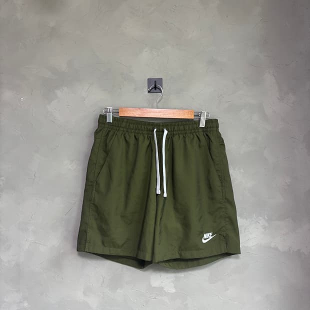 나이키 스우시 하프 팬츠 반바지 카키