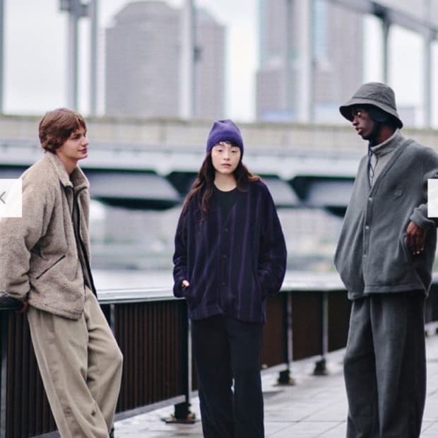 [2XL,3XL] 유니클로 니들스 오버사이즈 플리스 가디건 그레이