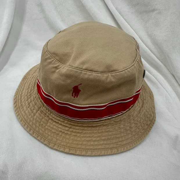 (S-M)폴로 버킷햇 베이지
