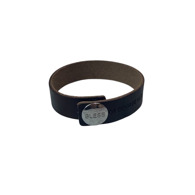 [004] Bless Leather Bracelet