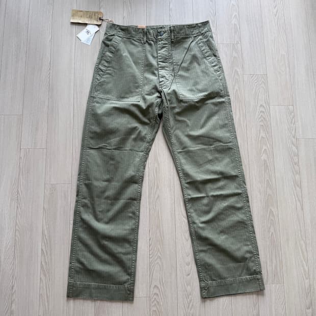 RRL 더블알엘 헤링본 퍼티그 팬츠 31/32