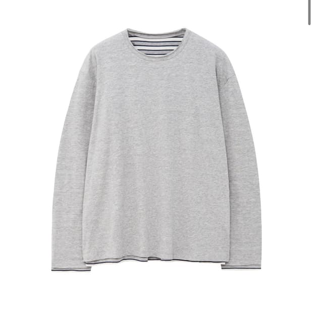 해칭룸 투페이스 스트라이프 티