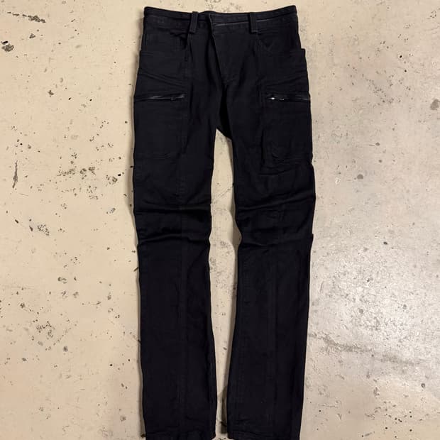 bajra back leather point skinny pants