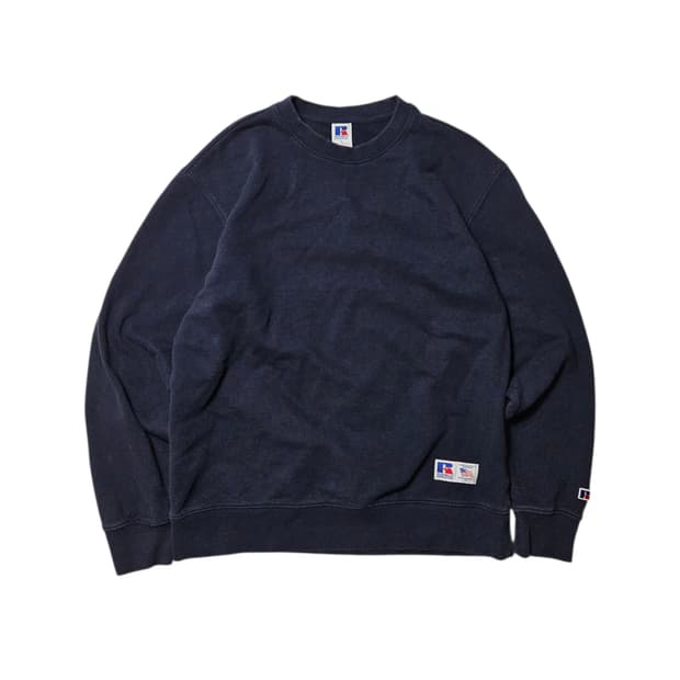 빈티지 러셀 Russell 무지 맨투맨 블랭크 L