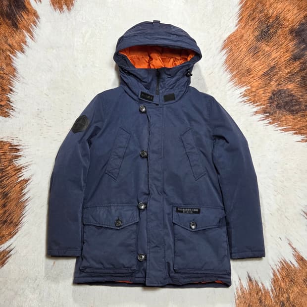버커루 덕다운 네이비 야상 패딩