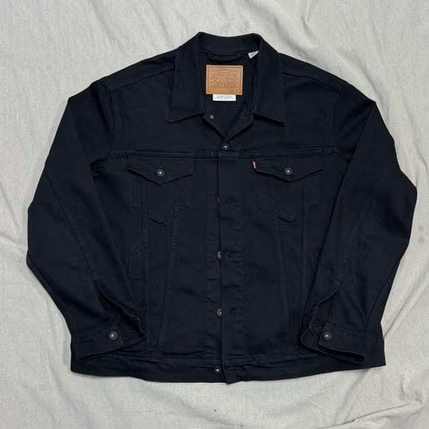 리바이스 프리미엄 블랙 트러커 자켓 XL