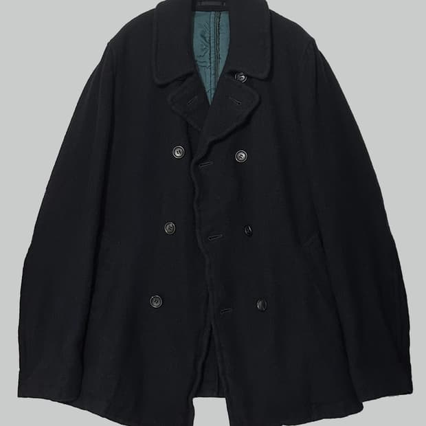 꼼데가르송 옴므 축융 울 피코트 네이비