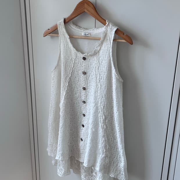 Close up 레이스 크로셰 레이어드 원피스