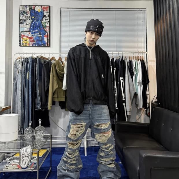 카그루 플레어 데님 부츠컷