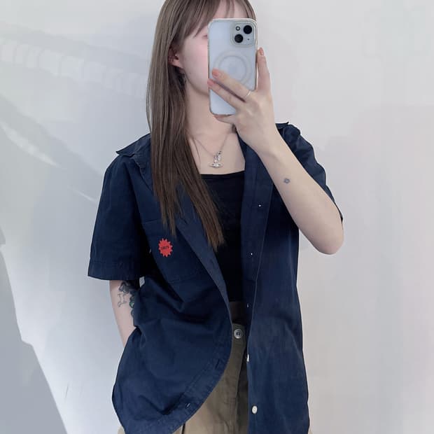 FUBU 후부 패턴 반팔 셔츠