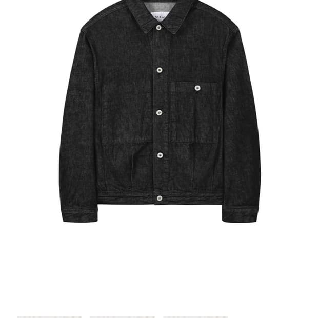 아트이프액츠 트러커 데님 자켓 워시드 블랙