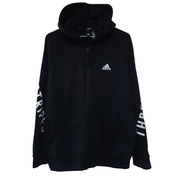 아디다스 후드집업 블랙 95-100 트레이닝