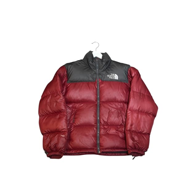 노스페이스 700 버건디 레드 구스다운 패딩 