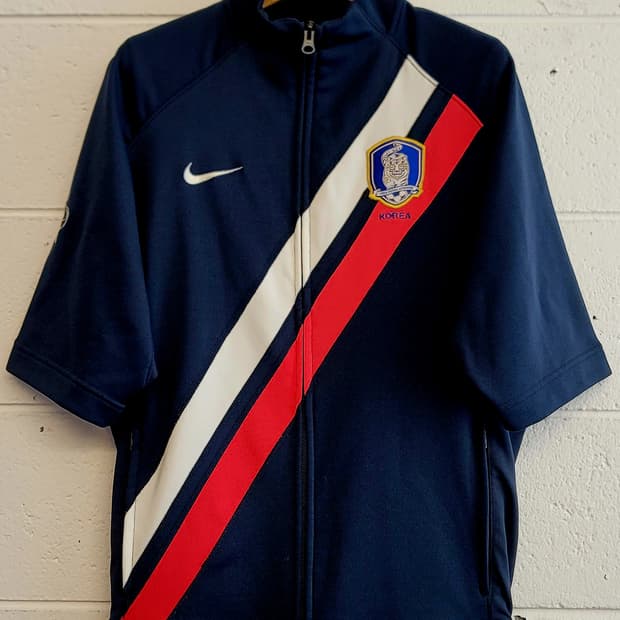 나이키 06-08 대한민국 축구 국가대표팀니트 웜업 반팔자켓 판매