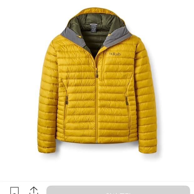 Rab 마이크로라이트 알파인 자켓 Dark Pollen