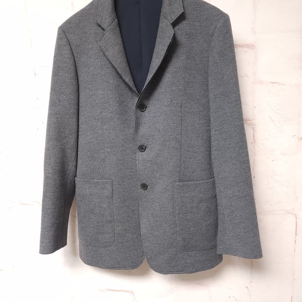 타임울 소재 블레이저 자켓