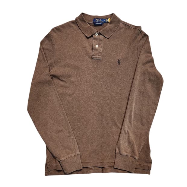 폴로 랄프로렌 브라운 긴팔 카라티 (M)