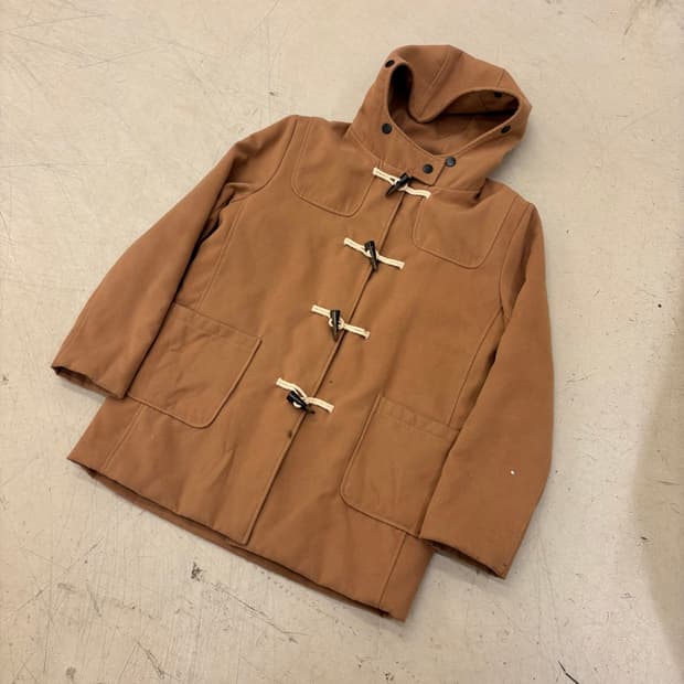 빈티지 브라운 더플코트