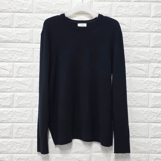 택포) 한섬 CK 캘빈클라인 캐시미어 니트 블랙 S