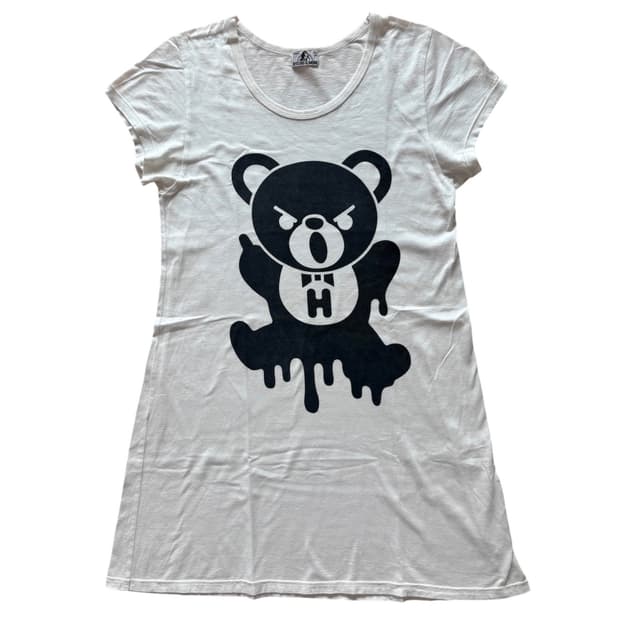 히스테릭 글래머 녹고있는 퍽베어 반팔 티셔츠