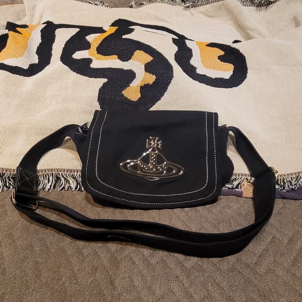 비비안웨스트우드 코튼숄더백