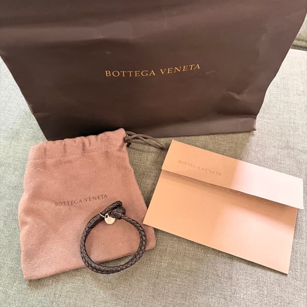 bottega veneta 가죽 브레이슬릿