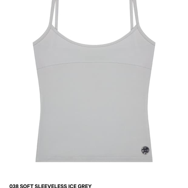 코이세이오 038 soft sleeveless ice grey 나시