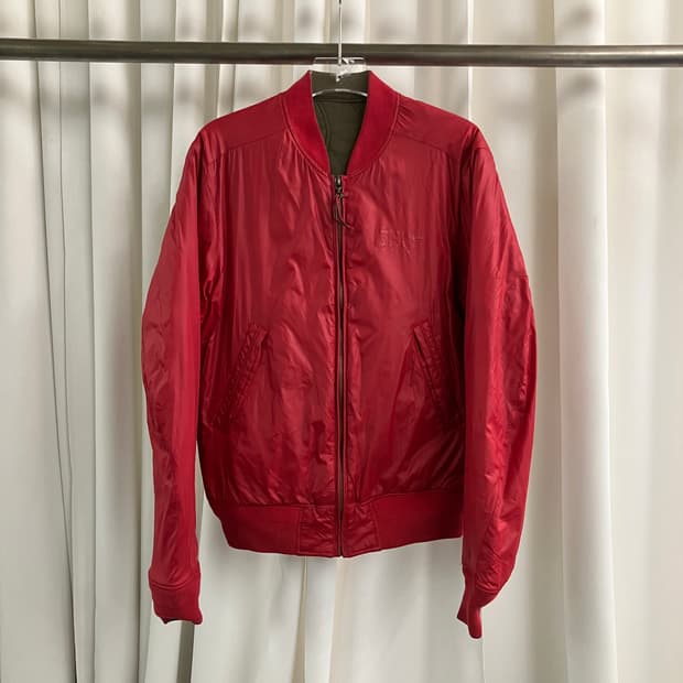 디젤 리버시블 패치 봄버 자켓 M