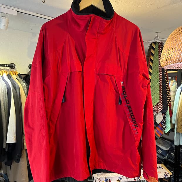 폴로 스포츠 RL-67 레드 테크 자켓