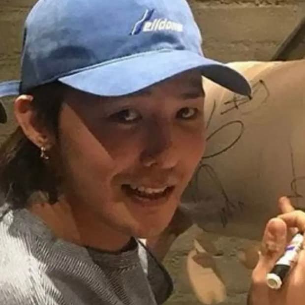 We11done 웰던 볼캡 블루 ( 지디 착용 )