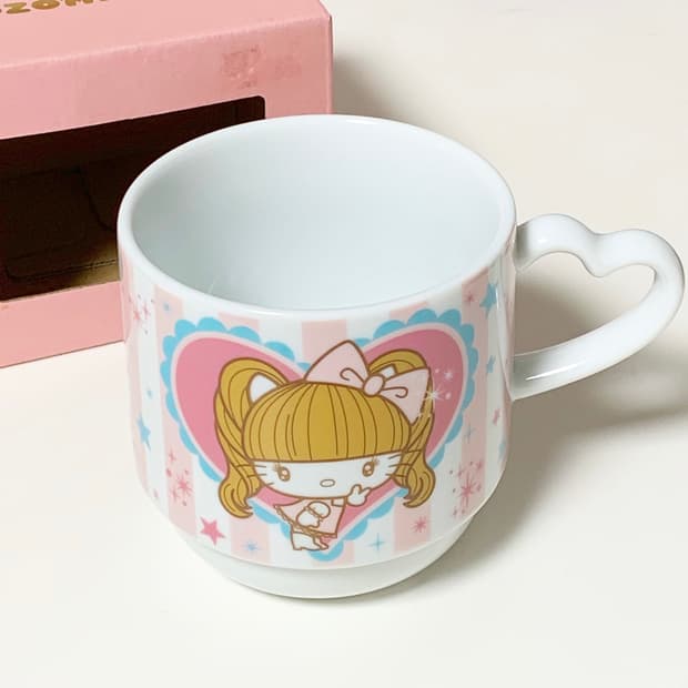 고전 츠지노조미 콜라보 키티 머그컵 츠지 키티