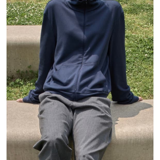 mudule neck zip-up Night