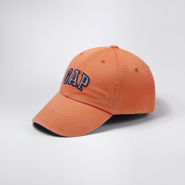 갭 GAP 오렌지 빈티지 볼캡 모자