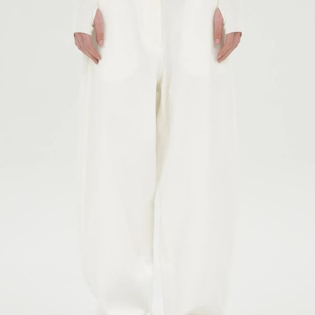 [브라운야드] 하이웨스트 치노 팬츠 (WHITE)