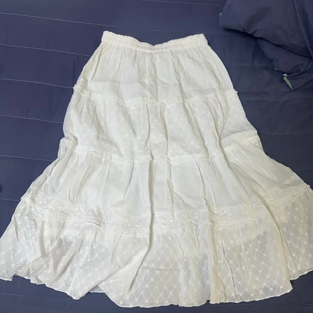 빈티지 화이트 캉캉