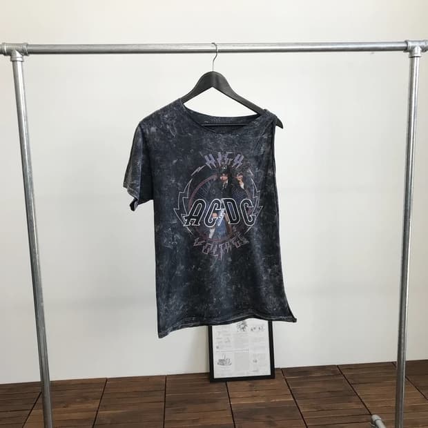 ACDC Acid Wash Graphic T-Shirt