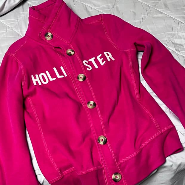 Hollister 면 가디건