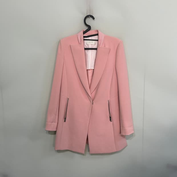 한섬 SJSJ 핑크 코트 55 상태최상