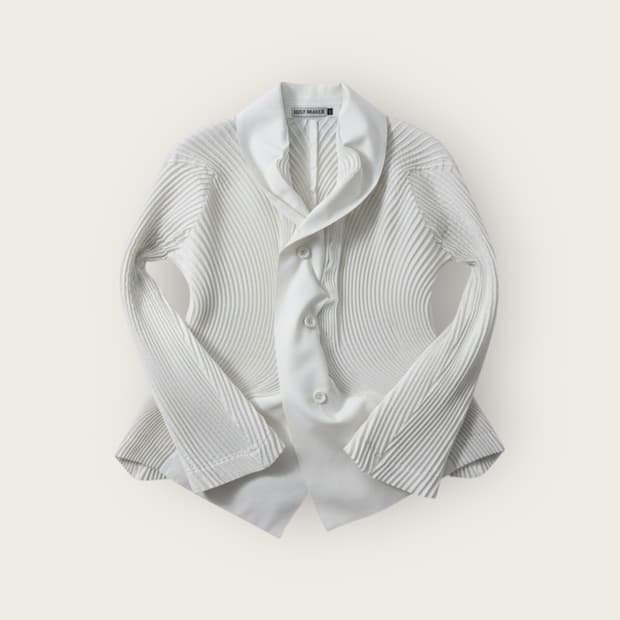 2/ 이세이미야케 3D C커브드 플리츠 자켓