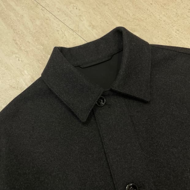 24fw 르메르 원포켓 울 오버셔츠 자켓 블루종 46